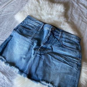 Madewell Rigid Denim Relaxed Mini Skirt | Sz 32